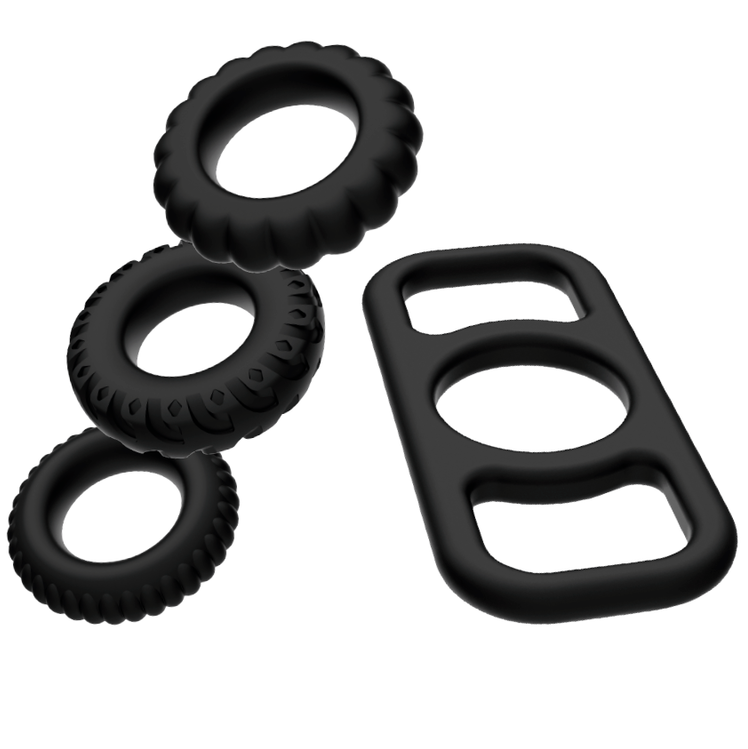 4-teiliges Penisring-Set