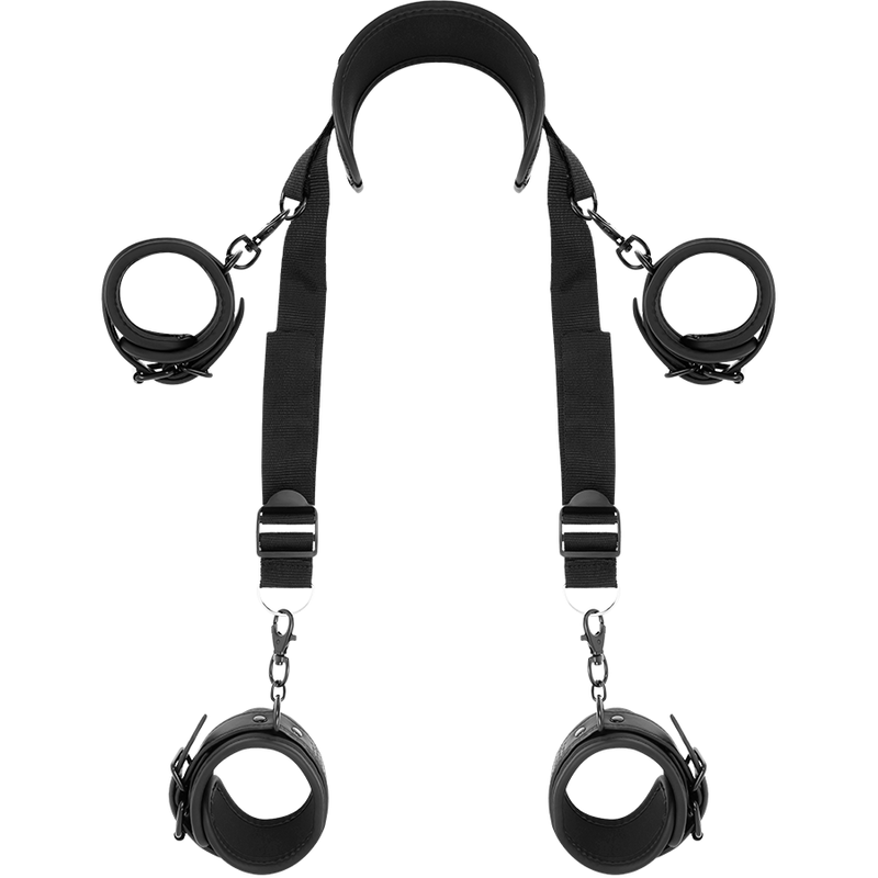 Masterposition mit 4 Neopren-gefütterten Handschellen