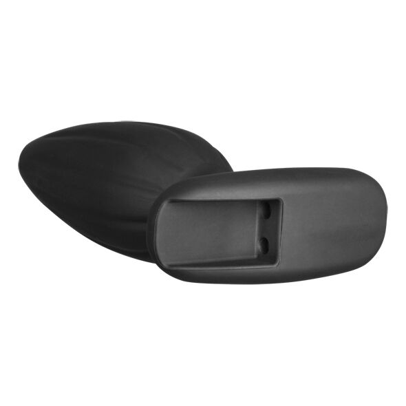 Schwarzer Silikon-Rocker-Buttplug, mittelgroß