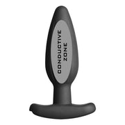 Schwarzer Silikon-Rocker-Buttplug, mittelgroß
