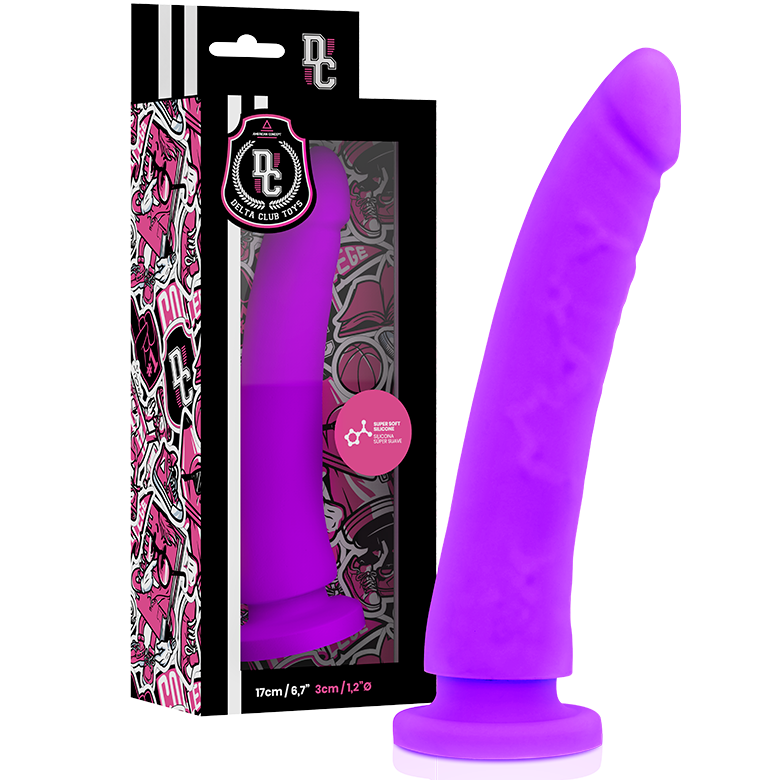 Toys medizinischer Dildo lila Silikon 17 cm -o- 3 cm