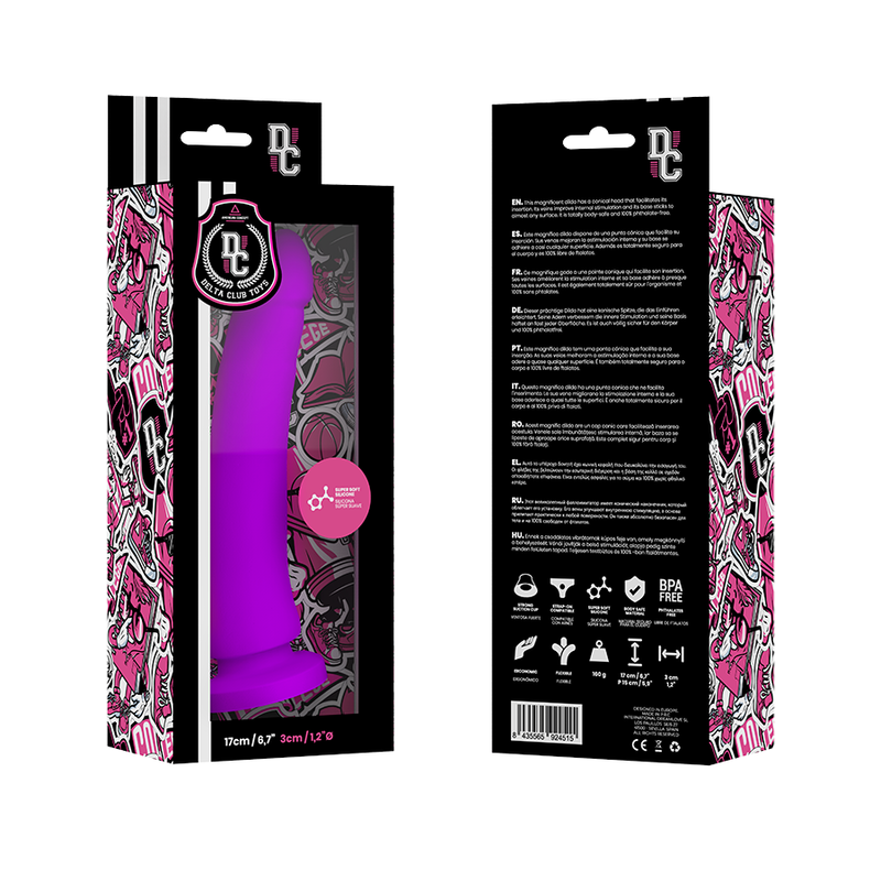 Toys medizinischer Dildo lila Silikon 17 cm -o- 3 cm
