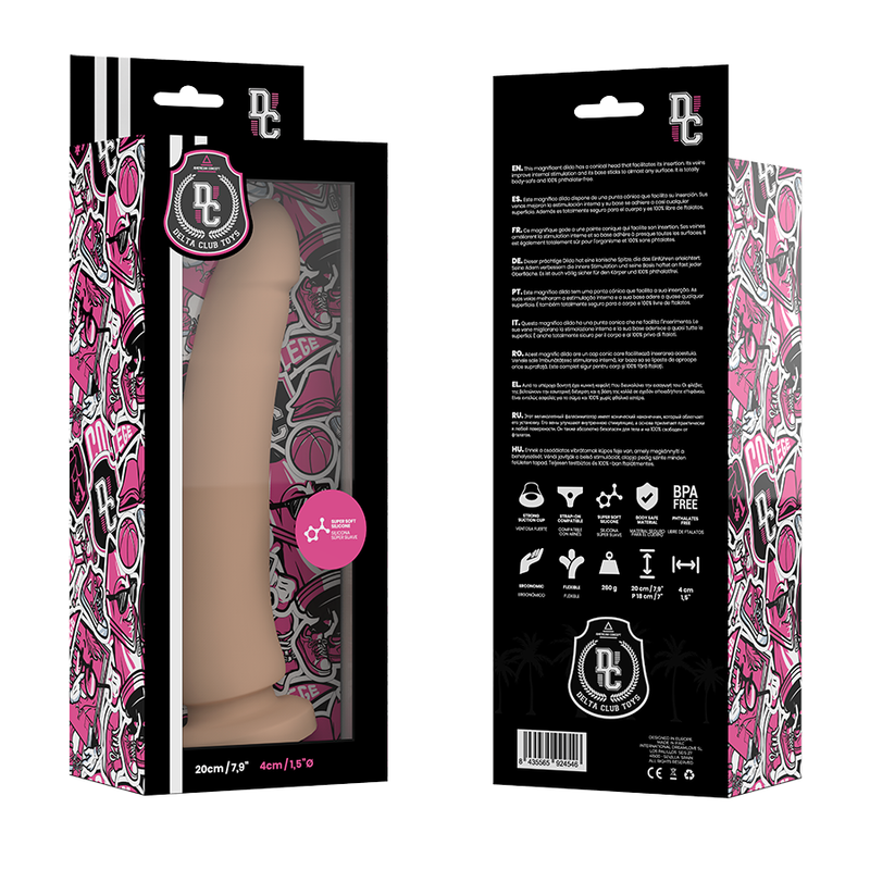 Toys Dildo aus natürlichem medizinischem Silikon 20 cm -o- 4 cm