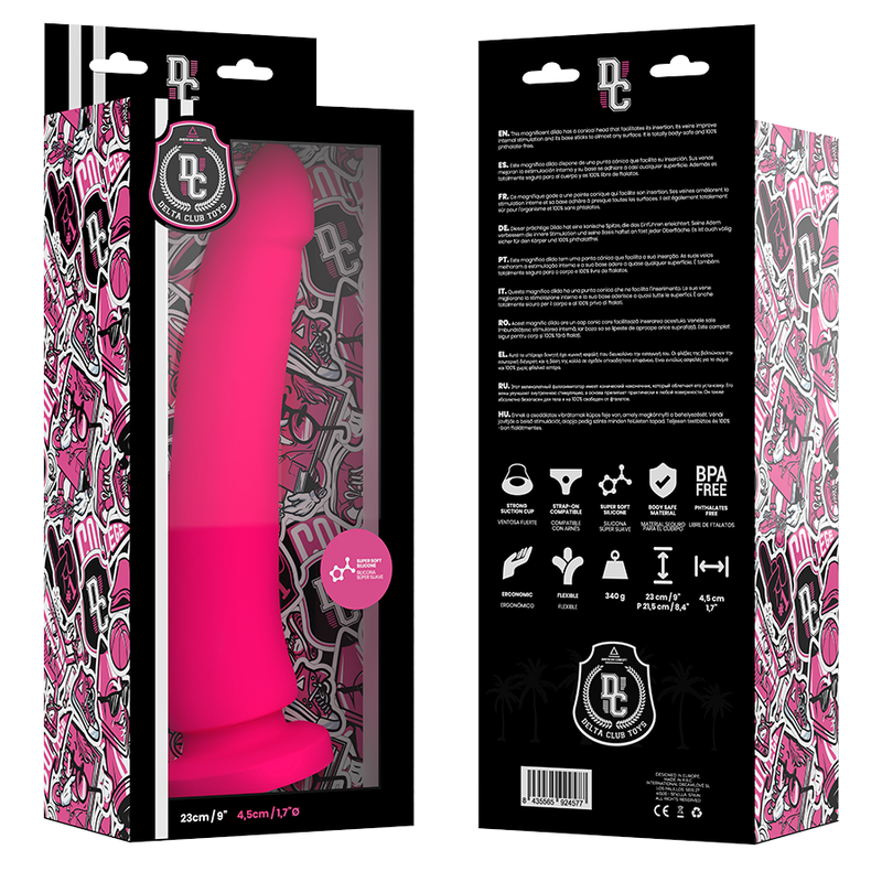 Toys medizinischer Silikon-Dildo rosa 23 cm -o- 4,5 cm