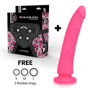 Toys Harness + rosa Silikondildo 23 cm -o- 4,5 cm