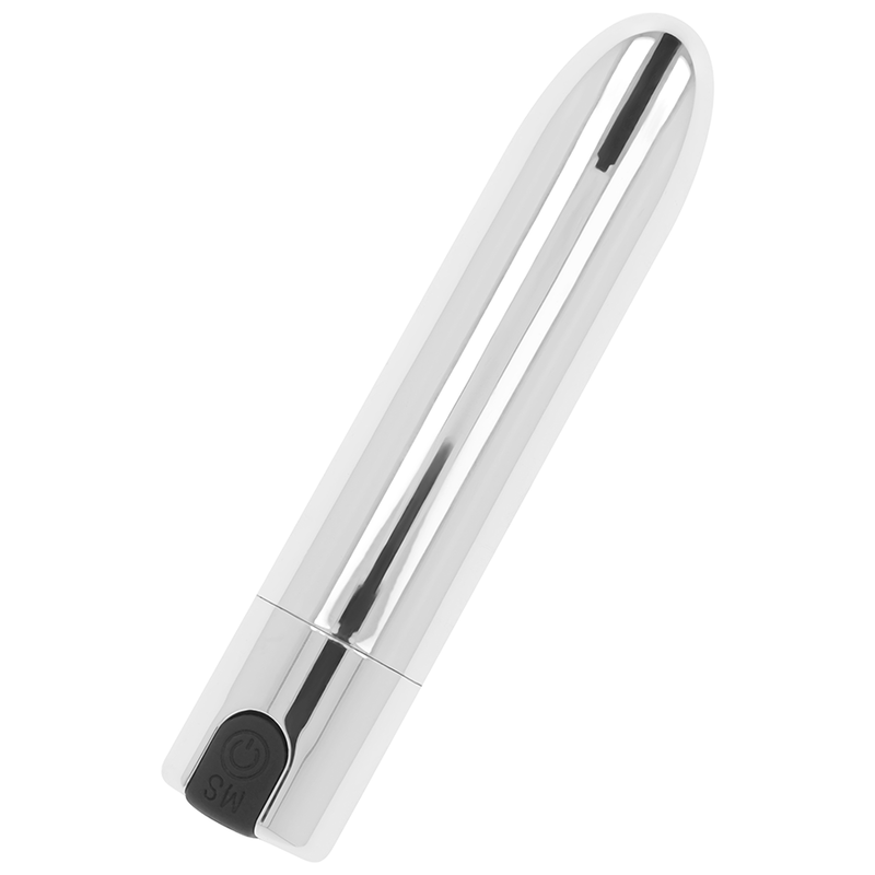 Silbernes vibrierendes Bullet 9,5 cm