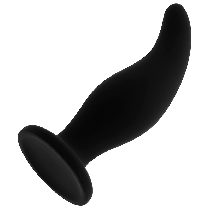 Gebogener Silikon-Analplug P-Punkt 12 cm