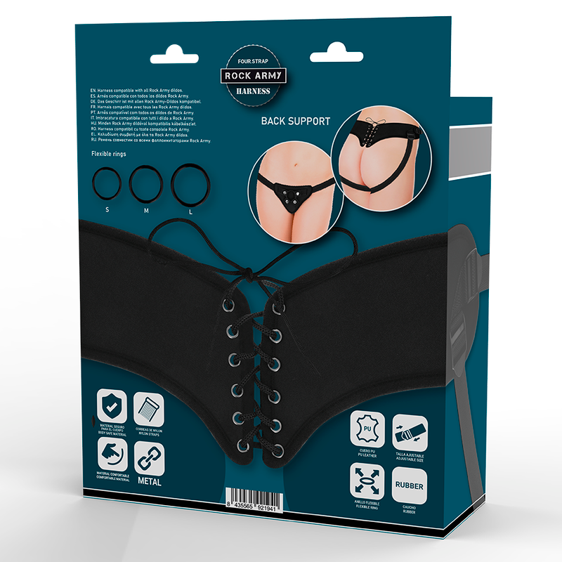 Verstellbarer Gurt und flexible Ringe