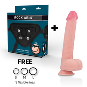 Arn s + kingcobra Premium Flüssigsilikon Dildo 24 cm -o- 4,77 cm