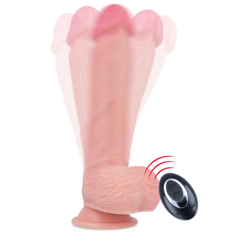 Harness + Premium Flüssigsilikon Vibrator Fernbedienung Apache 20,5 cm -o- 4,62 cm