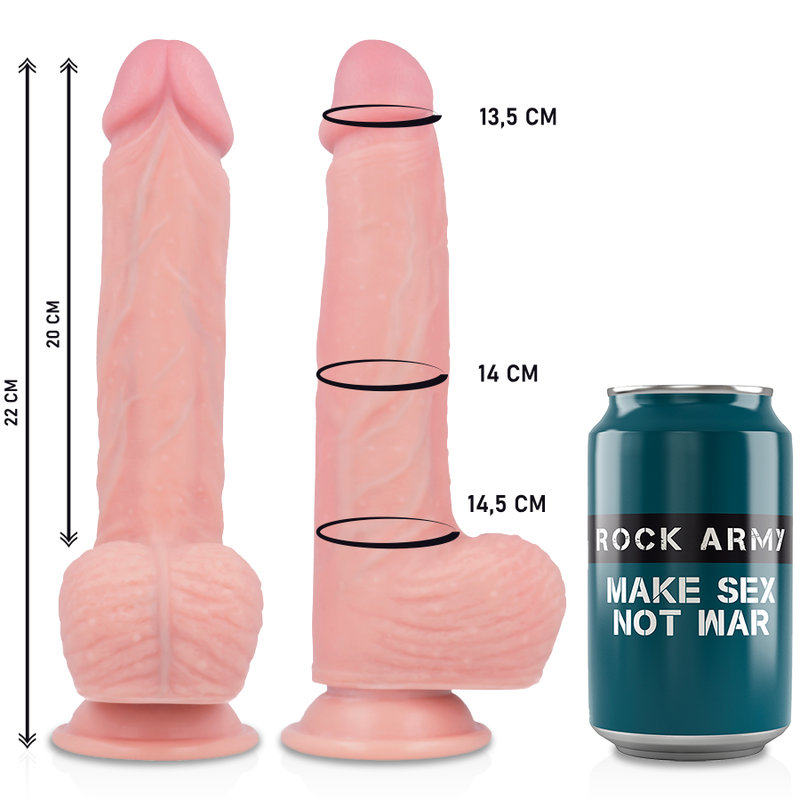 Harness + Premium Flüssigsilikon Vibrator Fernbedienung Apache 20,5 cm -o- 4,62 cm