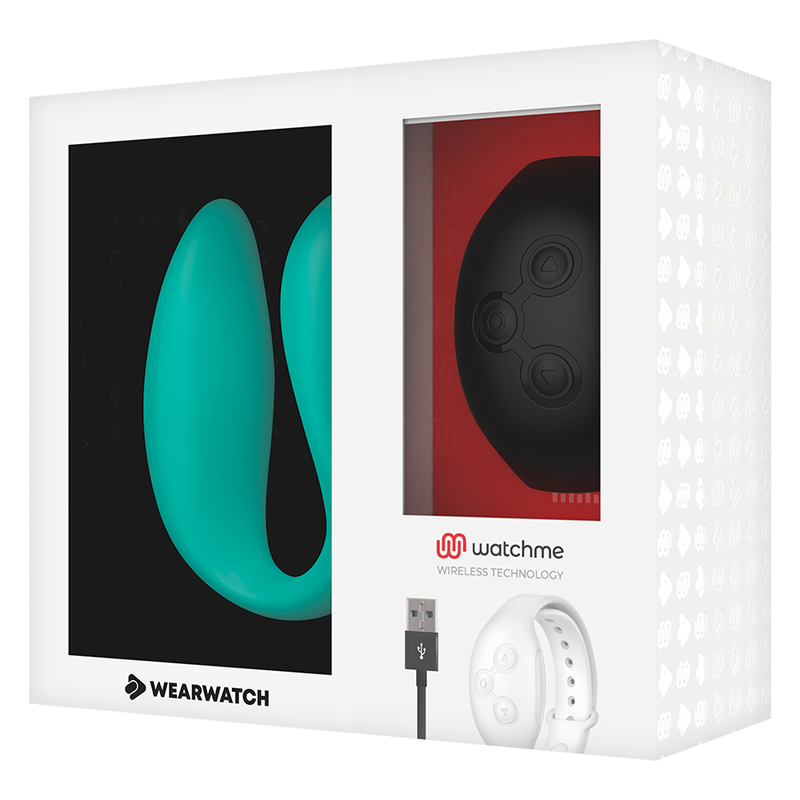 Watchme Aquamarine/Jet Dual-Technologie-Vibrator