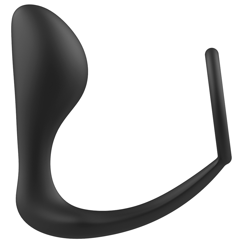 Analplug mit schwarzem Silikonring