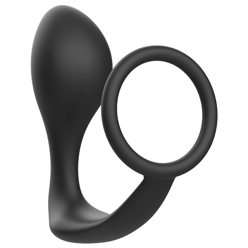Analplug mit schwarzem Silikonring
