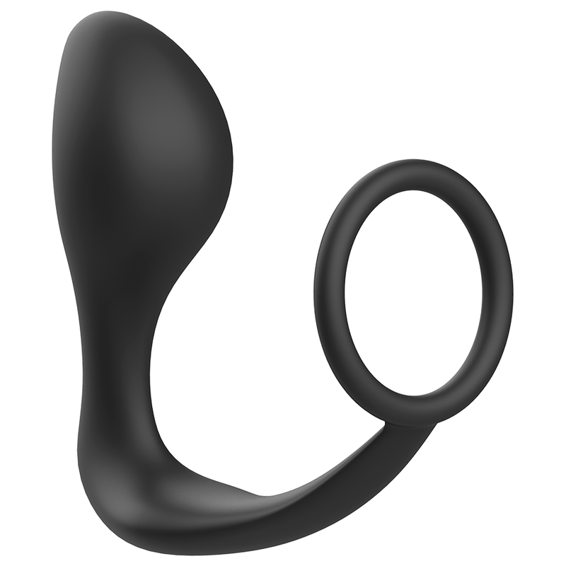 Analplug mit schwarzem Silikonring