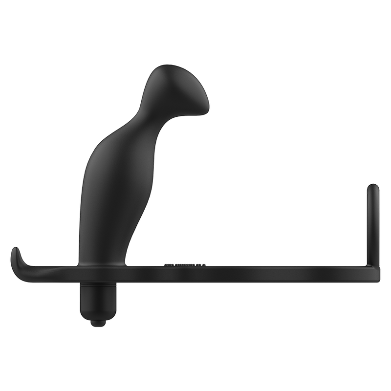 Analplug mit schwarzem Silikonring 12 cm
