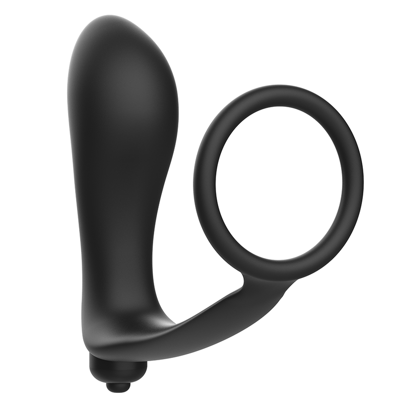 Vibrierender Analplug mit Penisring